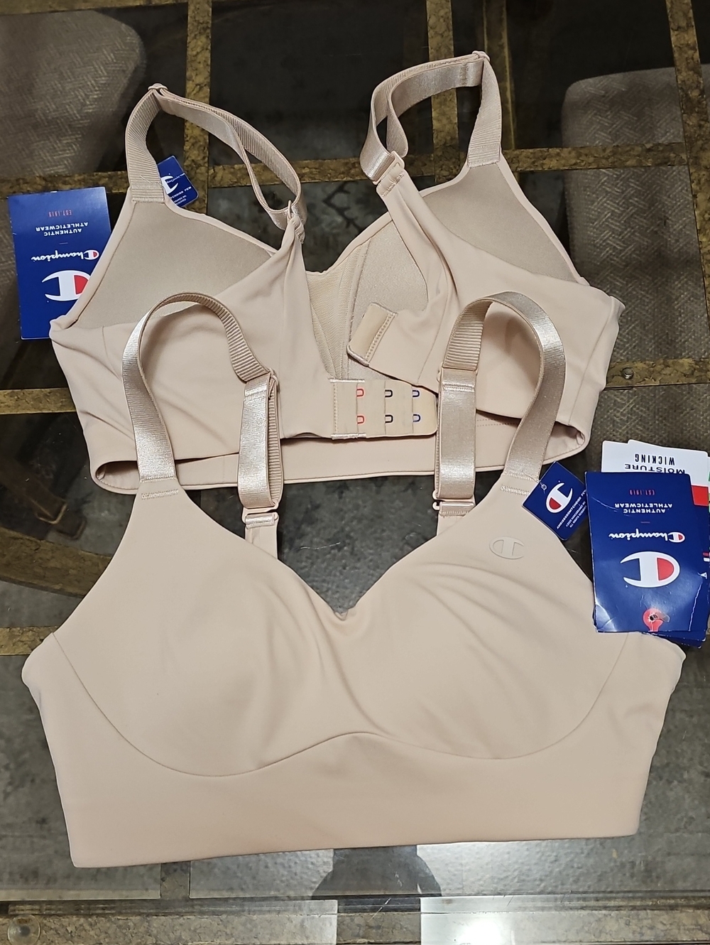 Champion Nude/Beige Moisture-Wicking Sports Bra Set Of 2